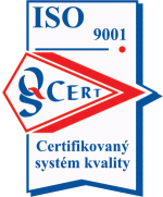 Sme držiteľmi certifikátu systému manažérstva kvality ISO 9001